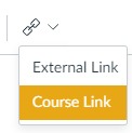 Link tool to select Course Link